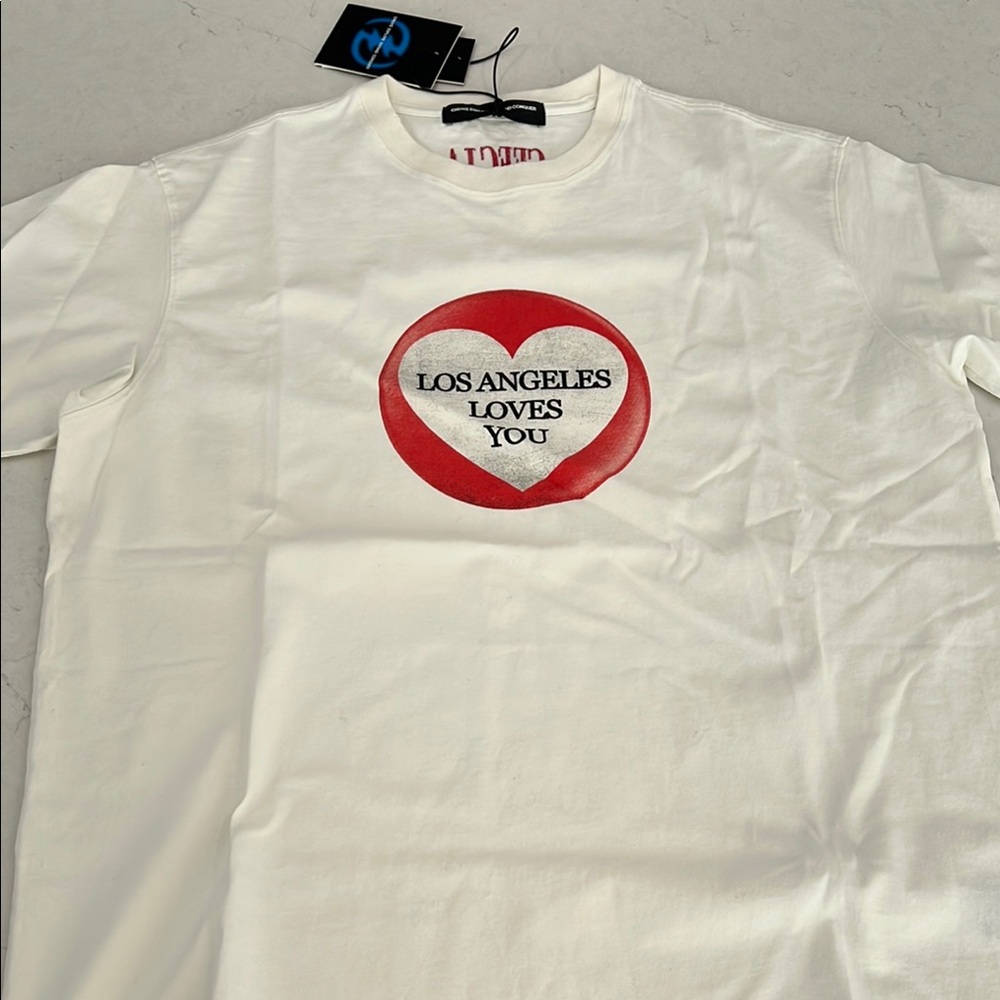 White Graphic Tee - Los Angeles Loves You